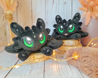 Plush toy with the image of Toothless | Various variations | Toothless | Dragon | Plush | Movie | Cartoon | Made to order