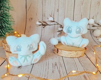 Mew key ring & mini plush duo set [Blue] | Christmas box | Christmas Gift | Pokemon