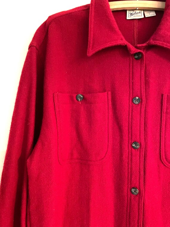 Vintage Red Woolrich Shirt Jacket/size small