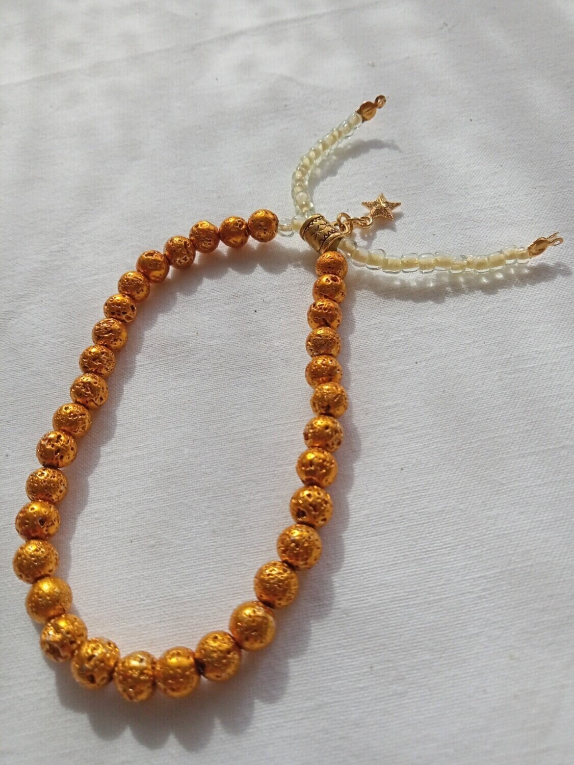 Moderne Masbaha 33 Pierres Volcaniques avec Des Cristaux Partager La Belle Liturgie Pays de Notre An