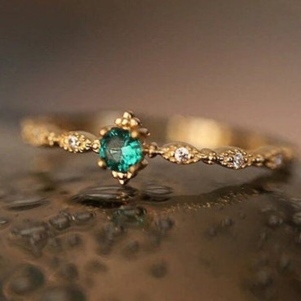 Light Green Ring Etsy