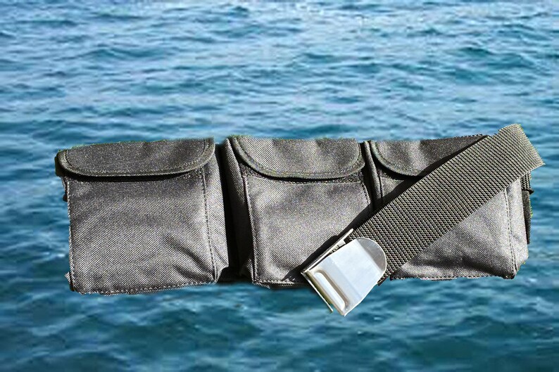 Akmscuba Diving Pocket Weight Belt Large Black 6 Pocket Etsy