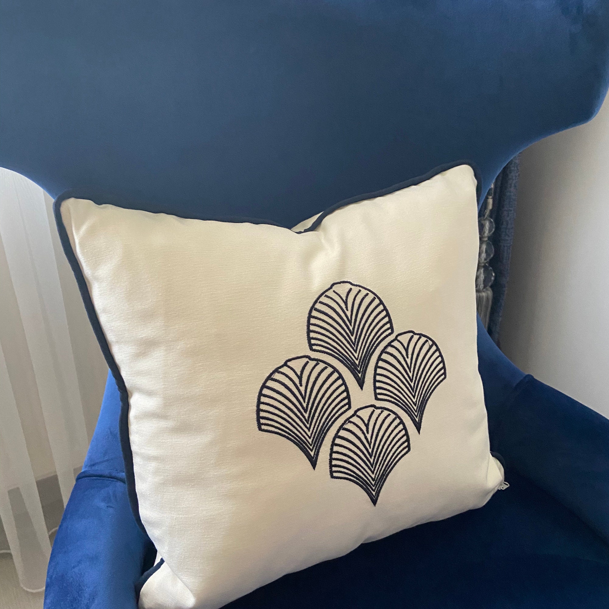 Set of 2 Pillowcases / Pillow Shams / Large Monogram – JuliaEmbroidery
