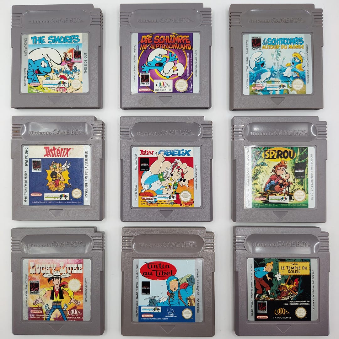 Nintendo Gameboy Games: Authentic Retro Cartridges - Asterix