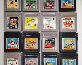Vintage Nintendo Game Boy Warner Brothers Games: Looney Tunes Tiny Toon Adventures Bugs Bunny  Taz Tasmanian Devil Speedy Gonzales