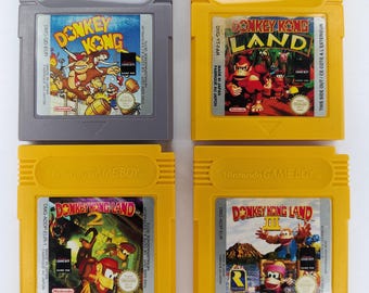 Original Gameboy Games: Donkey Kong, DonkeyKong Land 1 DK2 and D.K.3
