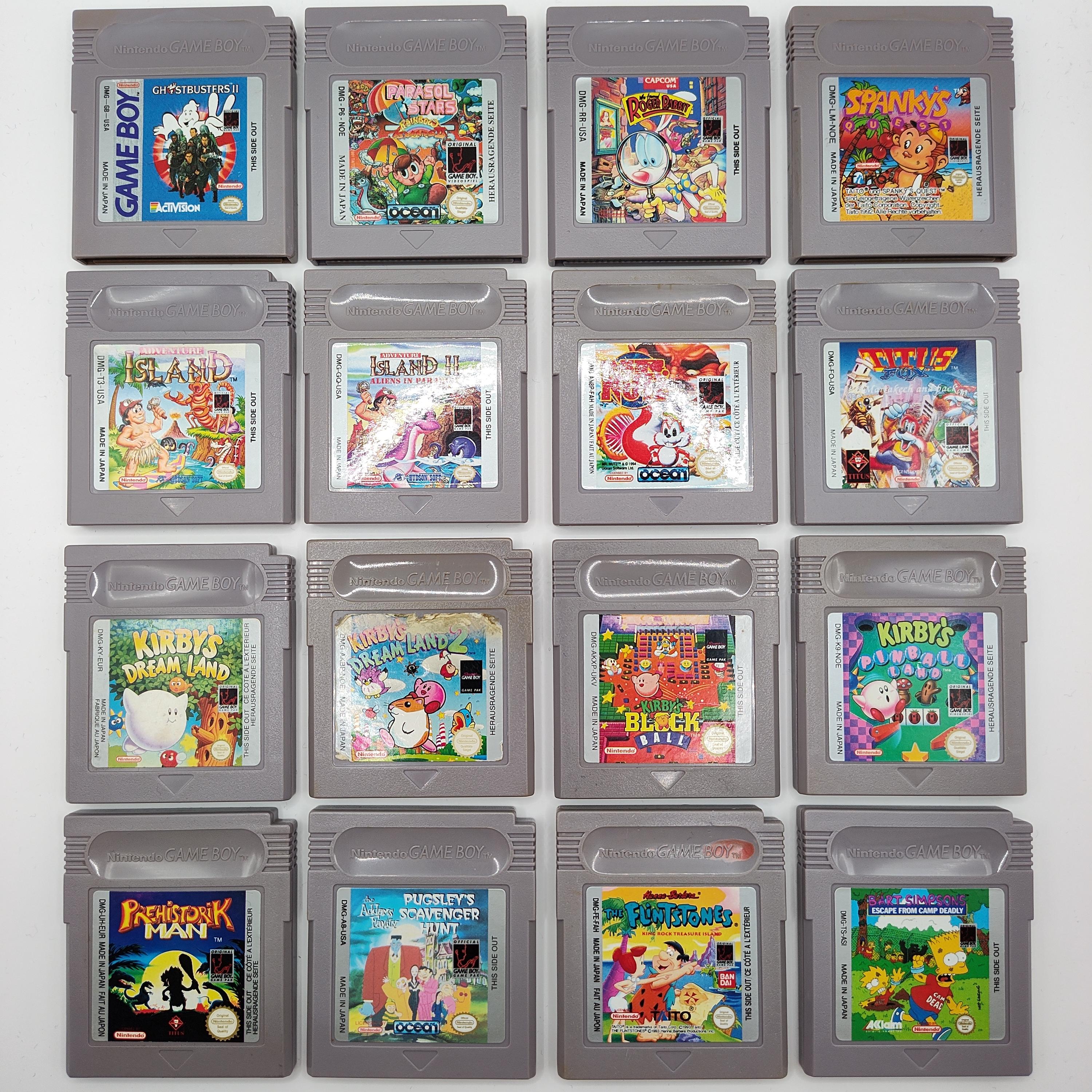 レトロNintendo Game Authentic Nintendo Game Boy Games: Kirby, Flintstones, Simpsons