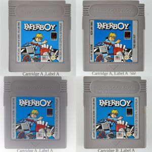 Original Nintendo Gameboy Games: Retro Throwback Collectibles Paperboy B+