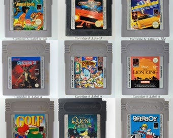 Original Nintendo Gameboy Games: Retro Throwback Collectibles