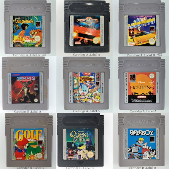 Original Nintendo Gameboy Games: Retro Throwback Collectibles - Etsy
