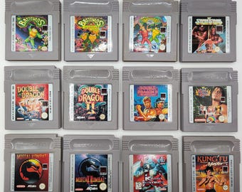 Nintendo Gameboy Games: Authentic Retro Videogame Cartridge Fighting Battletoads Double Dragon