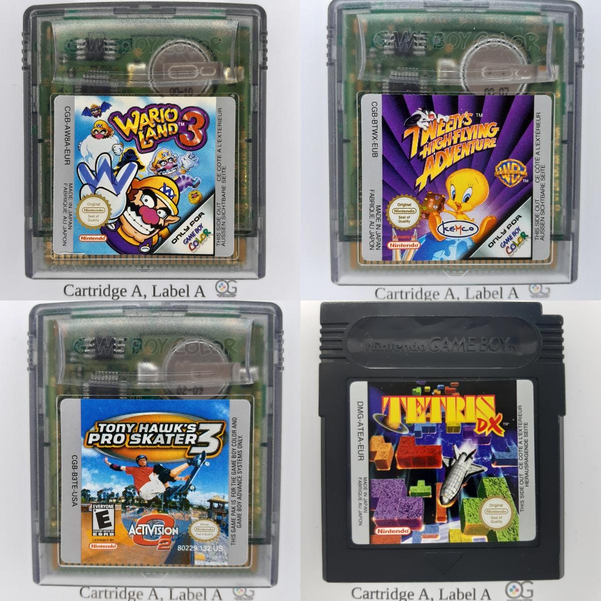 Lot De Jeux Gameboy – Les Schtroumpfs Et Autres – Non Testés – Vendus En L'état