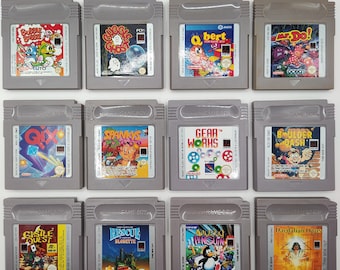 Vintage Game Boy Games: Bubble Bobble, Mr. Do!, Boulder Dash, Q*bert