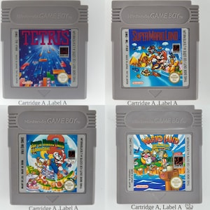 Tetris, Super Mario Land 1, 2 und 3. Wario Original Gameboy Classic Spiele, Alle geprüft Authentisch! Englische Sprache Mario Bros