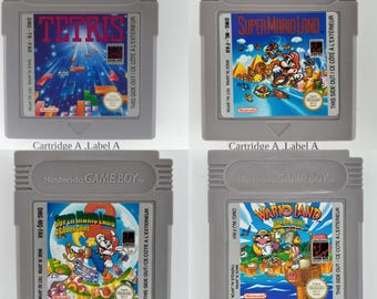 Tetris Super Mario Land 1, and Wario Original Gameboy Classic Games  All tested Verified Authentic! English language Mario Bros
