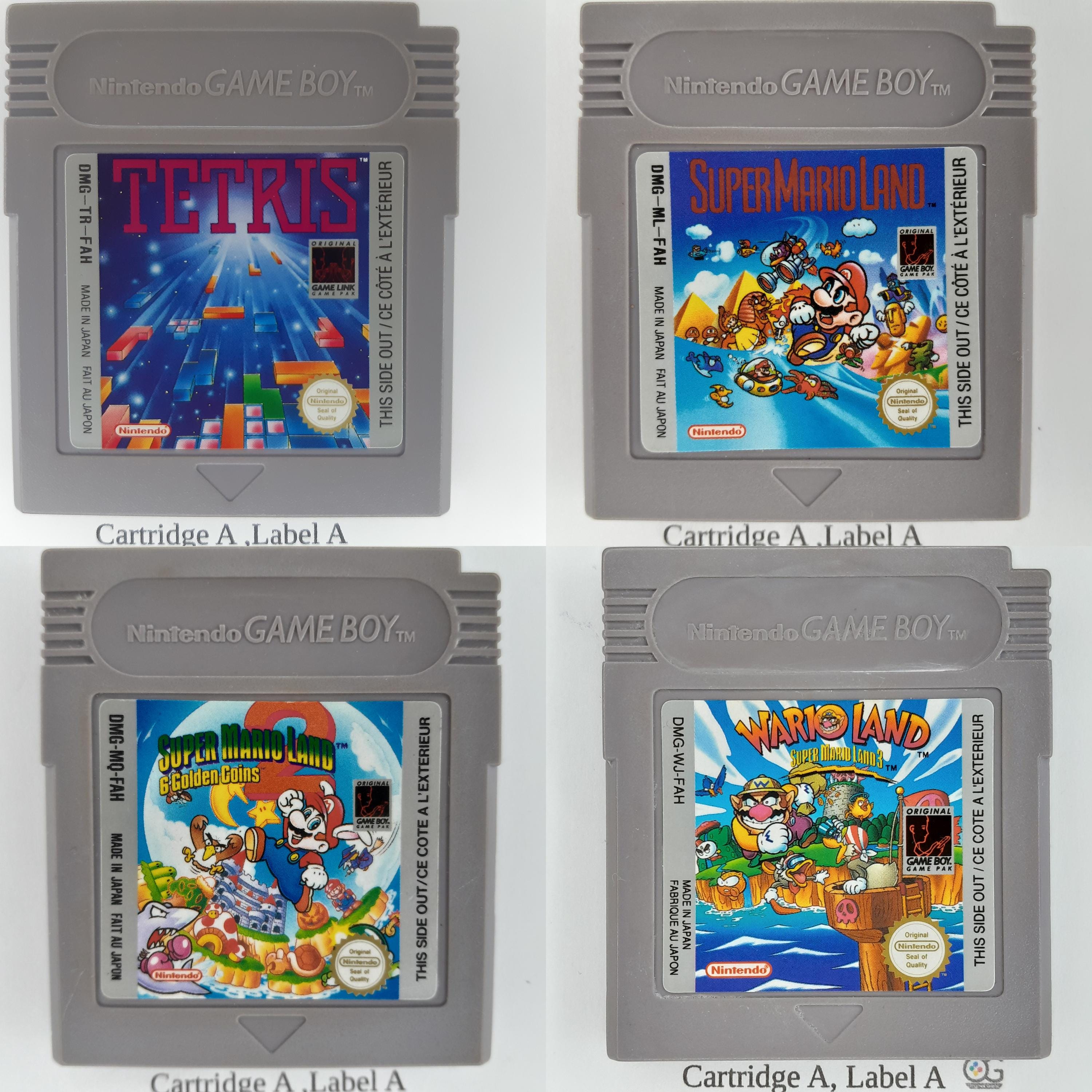 Original Gameboy Games: Tetris, Super Mario Land, Wario Land - Etsy