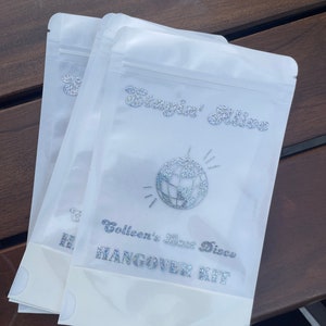 Customizable Hangover Kit Bags for Parties