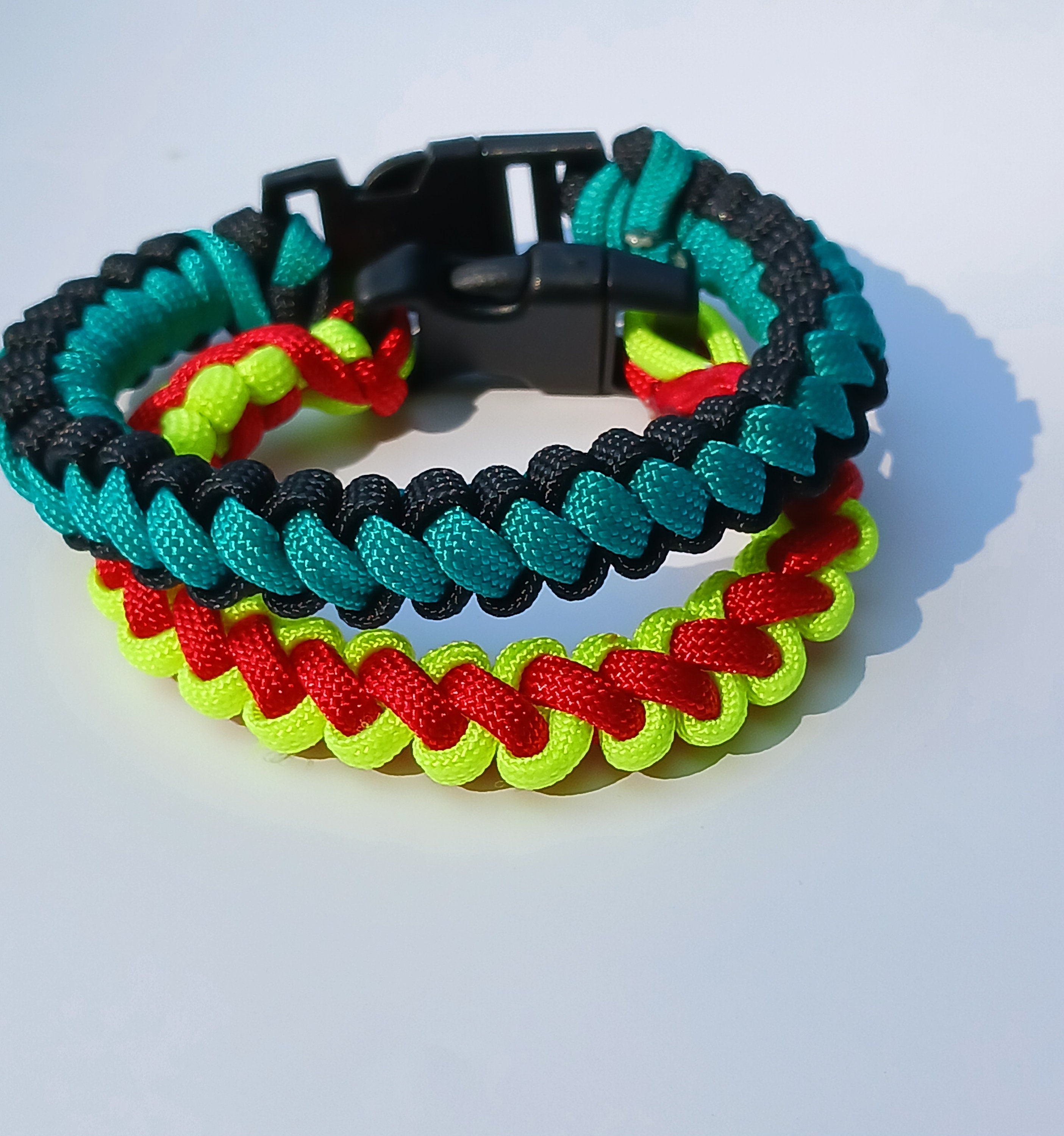 Paracord 2 color bracelet best sale