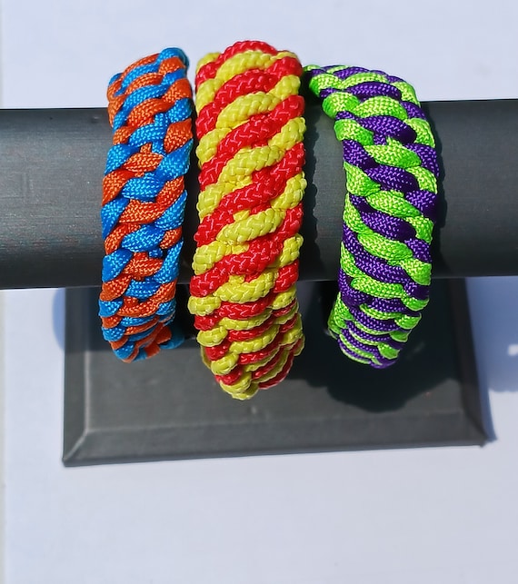 Masculine Bracelet-diagonal Style Paracord Bracelet-unisex