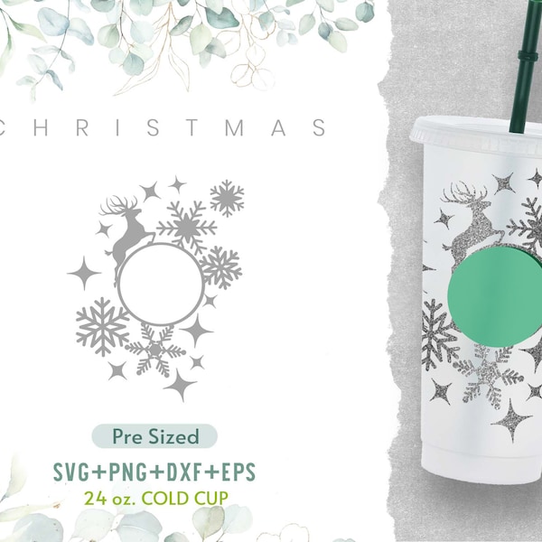 Christmas Svg, Christmas Wrap Svg, Christmas Cold Cup Svg, Xmas Svg, Venti Cold Cup Svg, Coffee Venti Cold Cup Svg, Winter Svg, Png