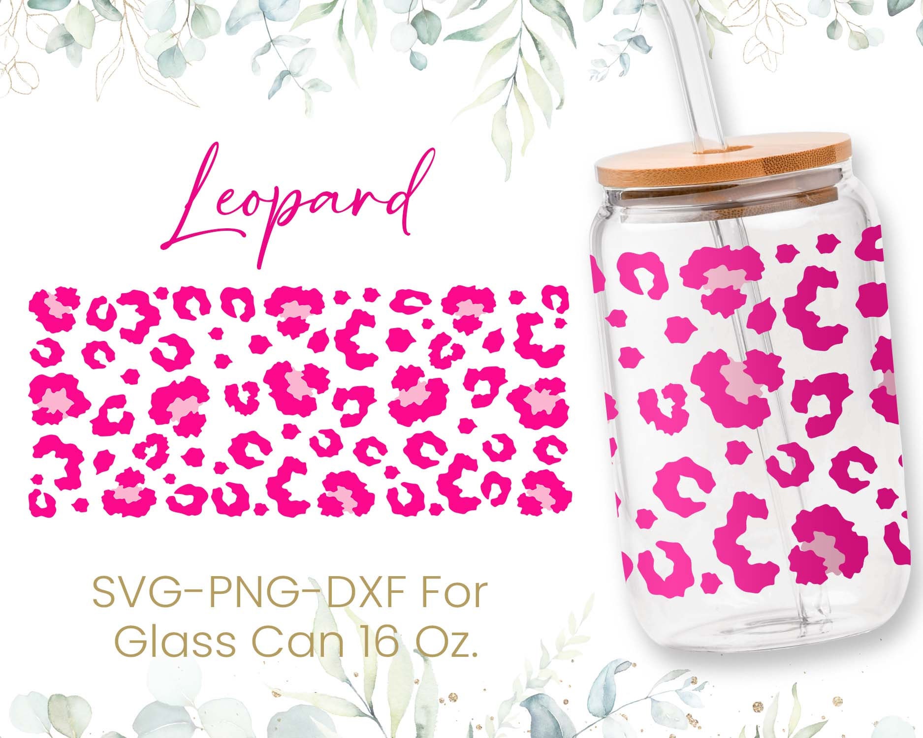 16oz Libbey Glass Can Svg Bundle, Glass Can Wrap Svg, Breast Cancer ...