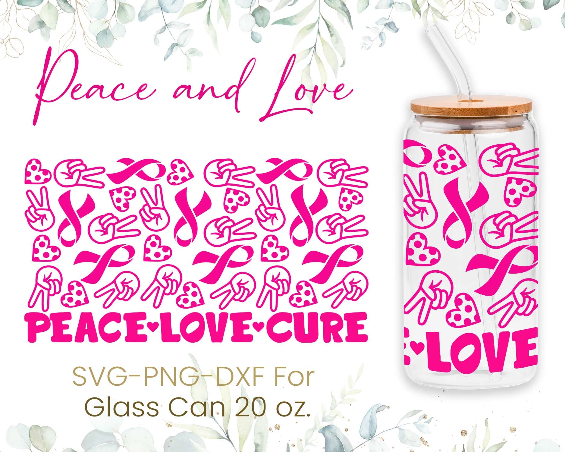 20oz Libbey Glass Can Svg Bundle Glass Can Full Wrap Svg - Etsy Canada