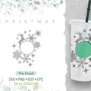 Christmas Svg, Christmas Wrap Svg, Christmas Cold Cup Svg,  Xmas Svg, Venti Cold Cup Svg, Coffee Venti Cold Cup Svg, Winter Svg, Png