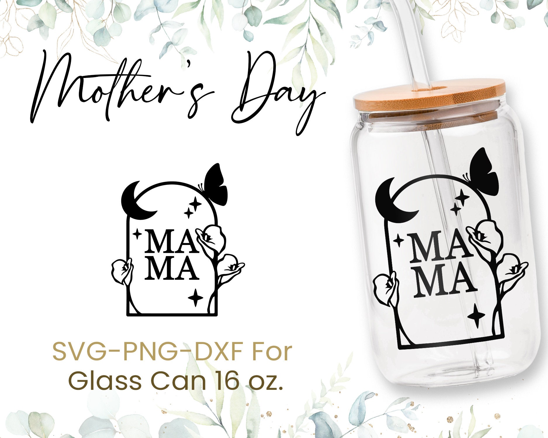 16oz Mother's Day Libbey Glass Can Svg, Soccer Mom Svg, Mom Fuel Svg ...