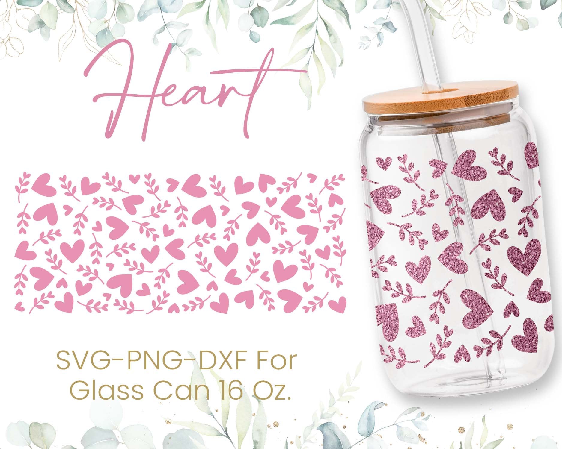 16oz Single and Fabulous Libbey Glass Can Svg, Glass Can Full Wrap Svg ...