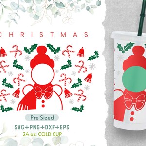 Christmas Cold Cup Wrap Svg, Christmas Svg, Merry Christmas Svg, Christmas Tree Svg, Snowman Svg, Deer Svg,Snowflake Svg,Winter Svg,Gift Svg