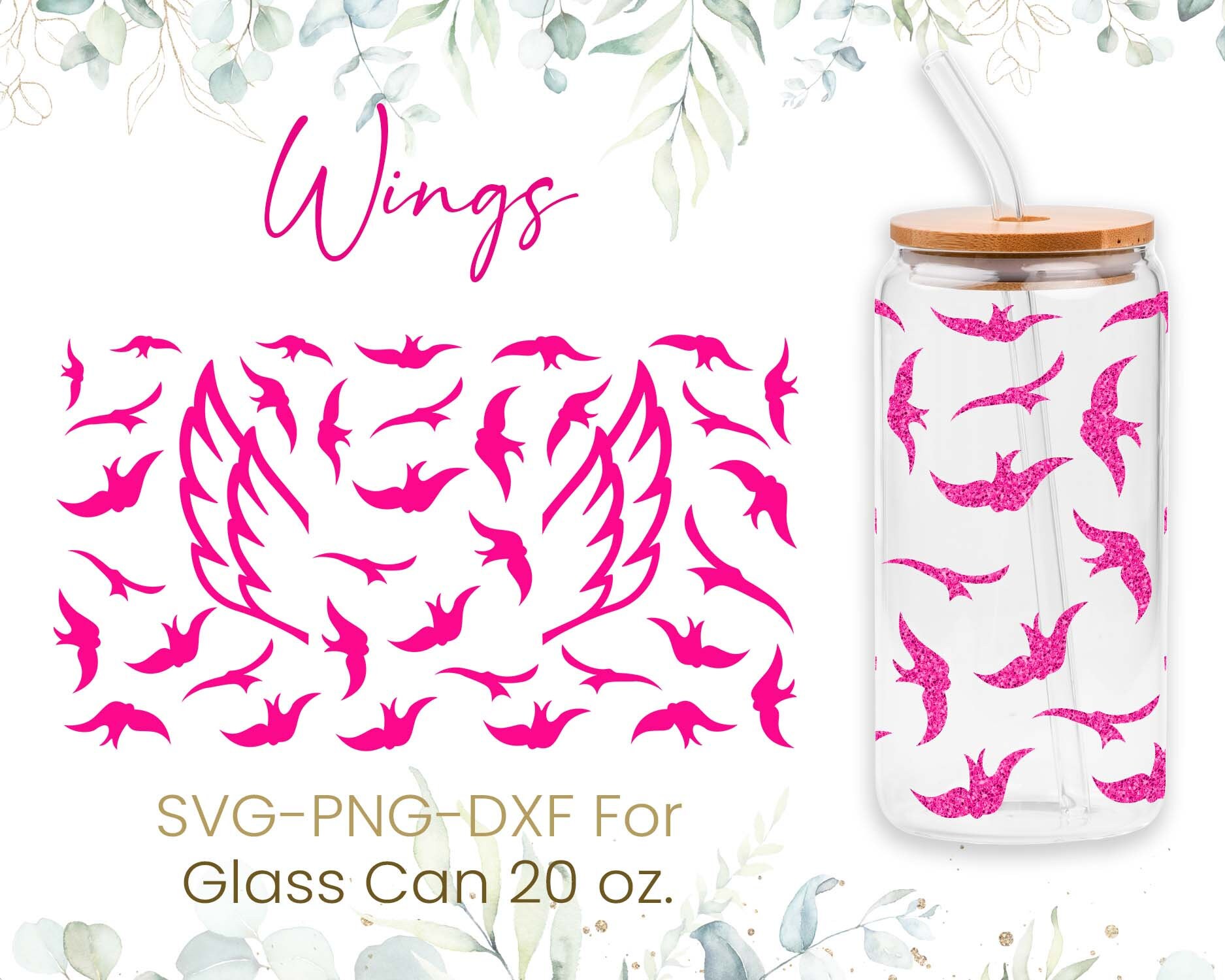 20oz Libbey Glass Can Svg Bundle, Glass Can Full Wrap Svg, Breast ...