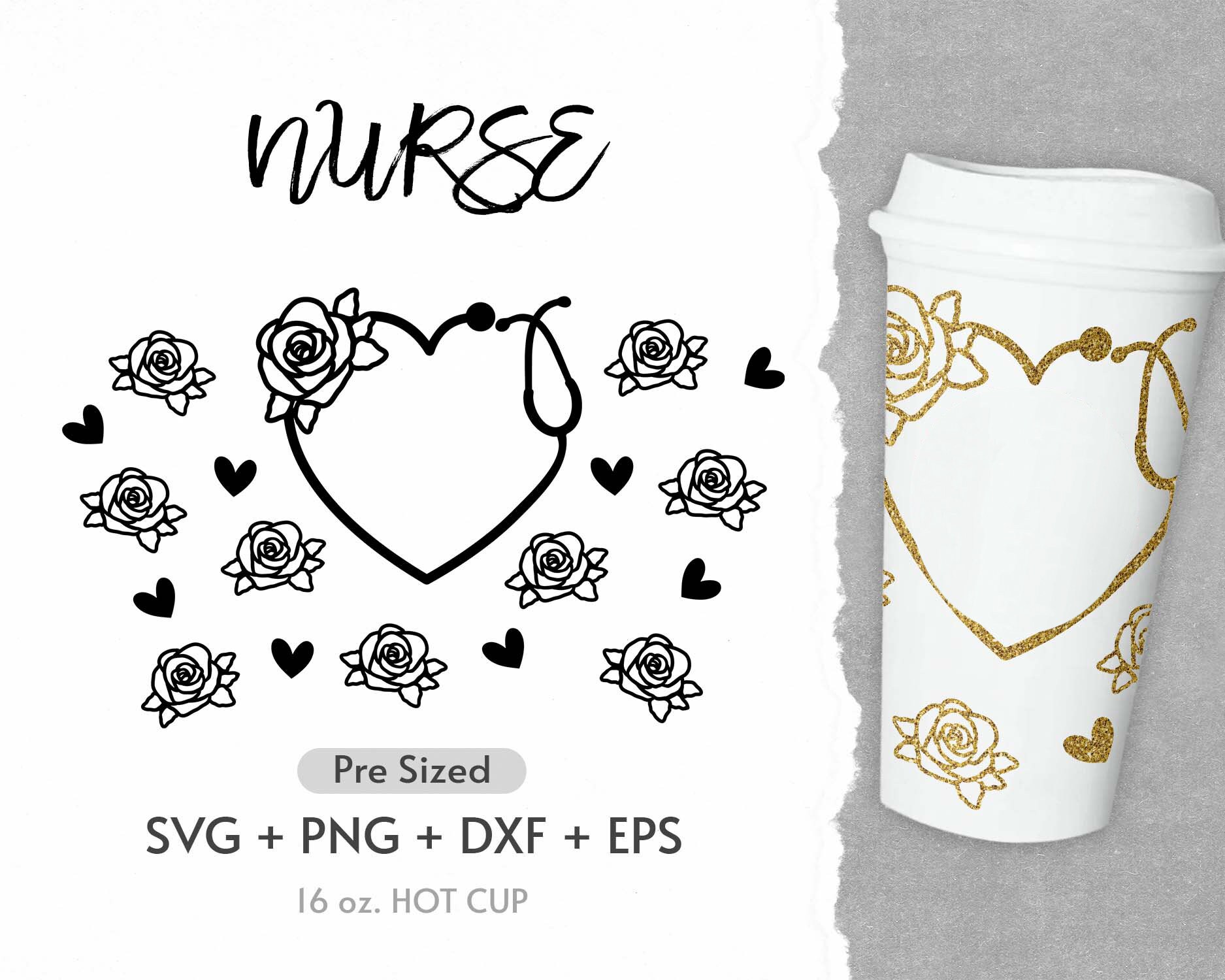 My Coffee is Strong 16oz hot cup tumbler full wrap svg