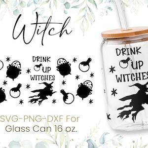 16oz Witch Brew Libbey Glass Can Svg, Ghost Glass Can Wrap Svg, Pumpkin Fall Svg,Copo de Café Can Svg,Cutfile,Svg Png Files,Download digital