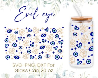 20oz Evil Eyes Libbey Glass Can Svg,Evil Eye Glass Can Wrap Svg,Turkish Eye Svg,Beer Glass Can Svg,Cutfile,Svg Png Files,Digital Download