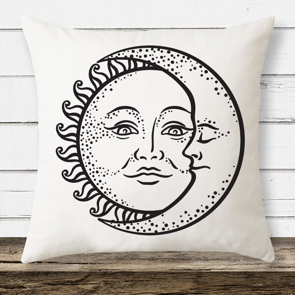 Moon Pillow Etsy