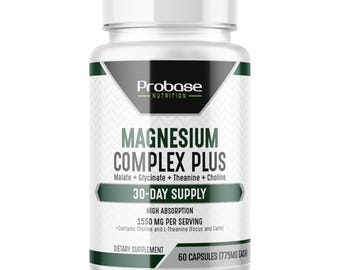 Magnesium Complex Plus, Glycinate, L-Theanine, 60 Capsules
