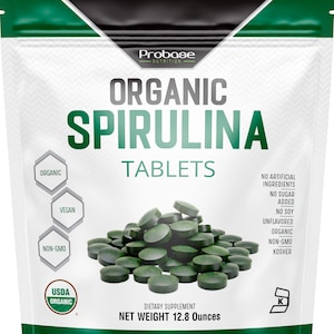Organic Spirulina Tablets, Probase Nutrition image 1