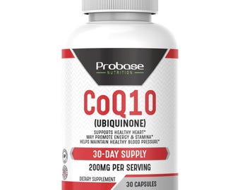 Probase Nutrition CoQ10 (Ubiquinone) 30 Capsules 30-Day Supply