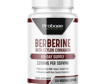 Berbérine à la cannelle de Ceylan, 1200 mg, 120 gélules