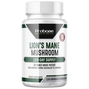 Lions Mane Extract Supplement Mushroom Capsules (4 Months Supply - 120 Count) for Brain Support and Immune Health