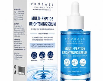 Copper Peptide Face Serum, 1 fl. oz. | Hyaluronic Acid, Collagen, GHK-Cu + SNAP-8, 10,000 ppm