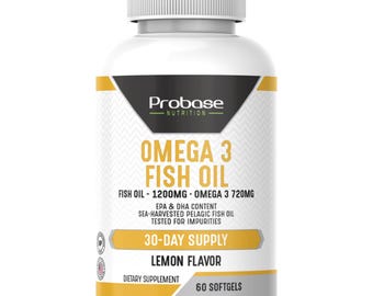 Omega 3 Fish Oil 30 Softgels 30-Day Supply