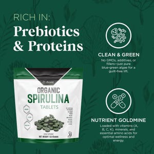 Organic Spirulina Tablets, Probase Nutrition image 4