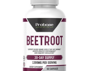 Probase Nutrition Beetroot 60 Capsules 30-Day Supply
