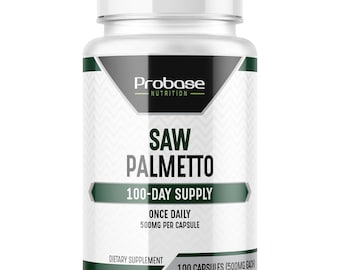 Saw Palmetto Extract, Prostate Health Supplement, 100 Capsules