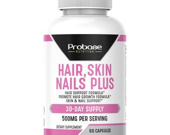 Probase Nutrition Hair, Skin and Nails Plus 60 Capsules 30-Day Supply