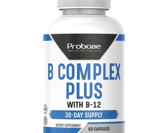 Probase Nutrition B Complex Plus with B-12 60 Capsules 30-Day Supply