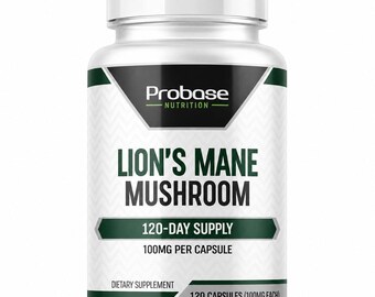 Lions Mane Extract Supplement Mushroom Capsules (4 Months Supply - 120 Count) for Brain Support and Immune Health