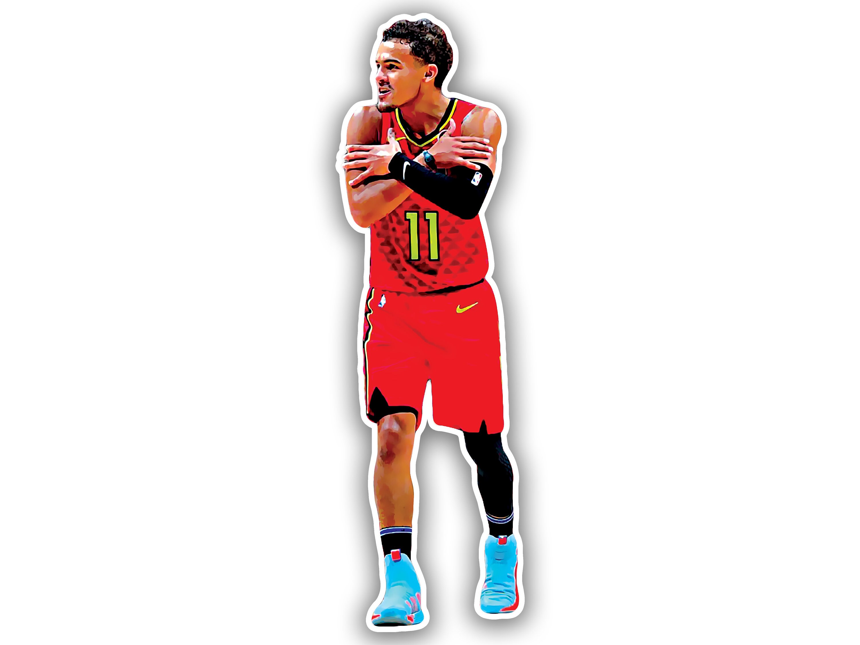 Trae Young Ice Trae Shiver Celebration Sticker NBA Atlanta Etsy Australia