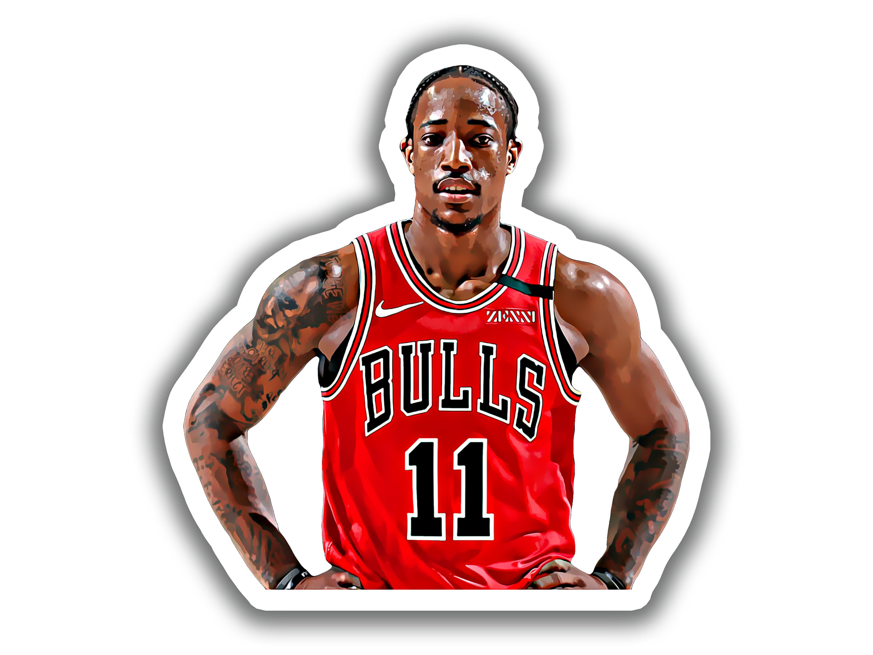 Discover DeMar DeRozan Sticker | 2021-2022 Chicago Bulls Sticker